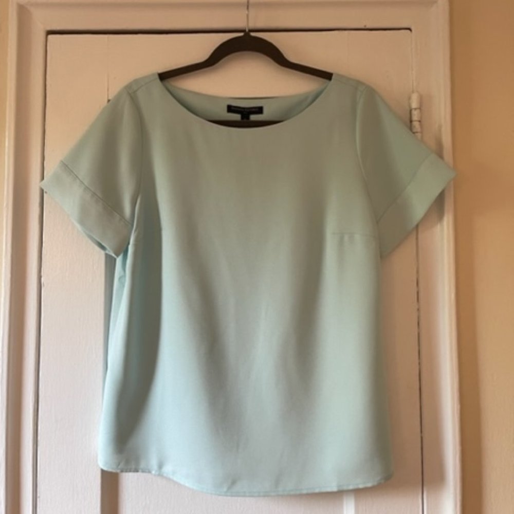 NWT - Banana Republic Short-Sleeve Top - Blue - Size M
